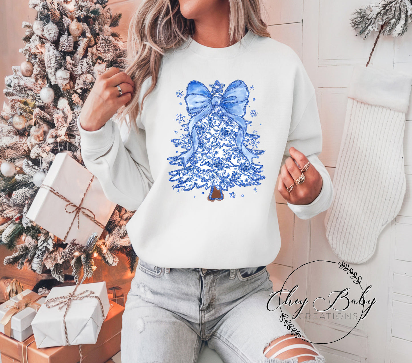 DTF Toile Christmas Tree