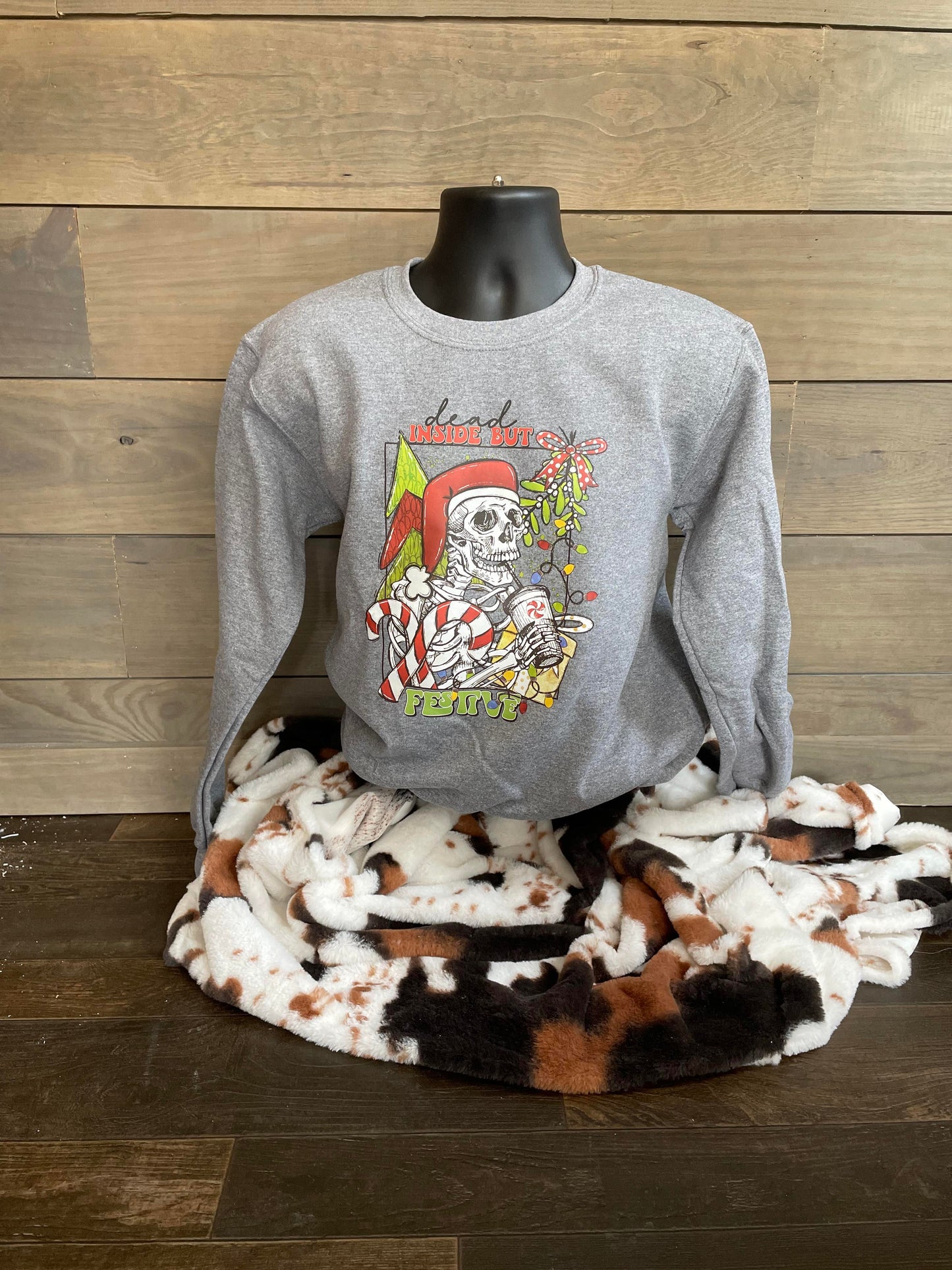 Dead inside but Festive crewneck sweathshirt