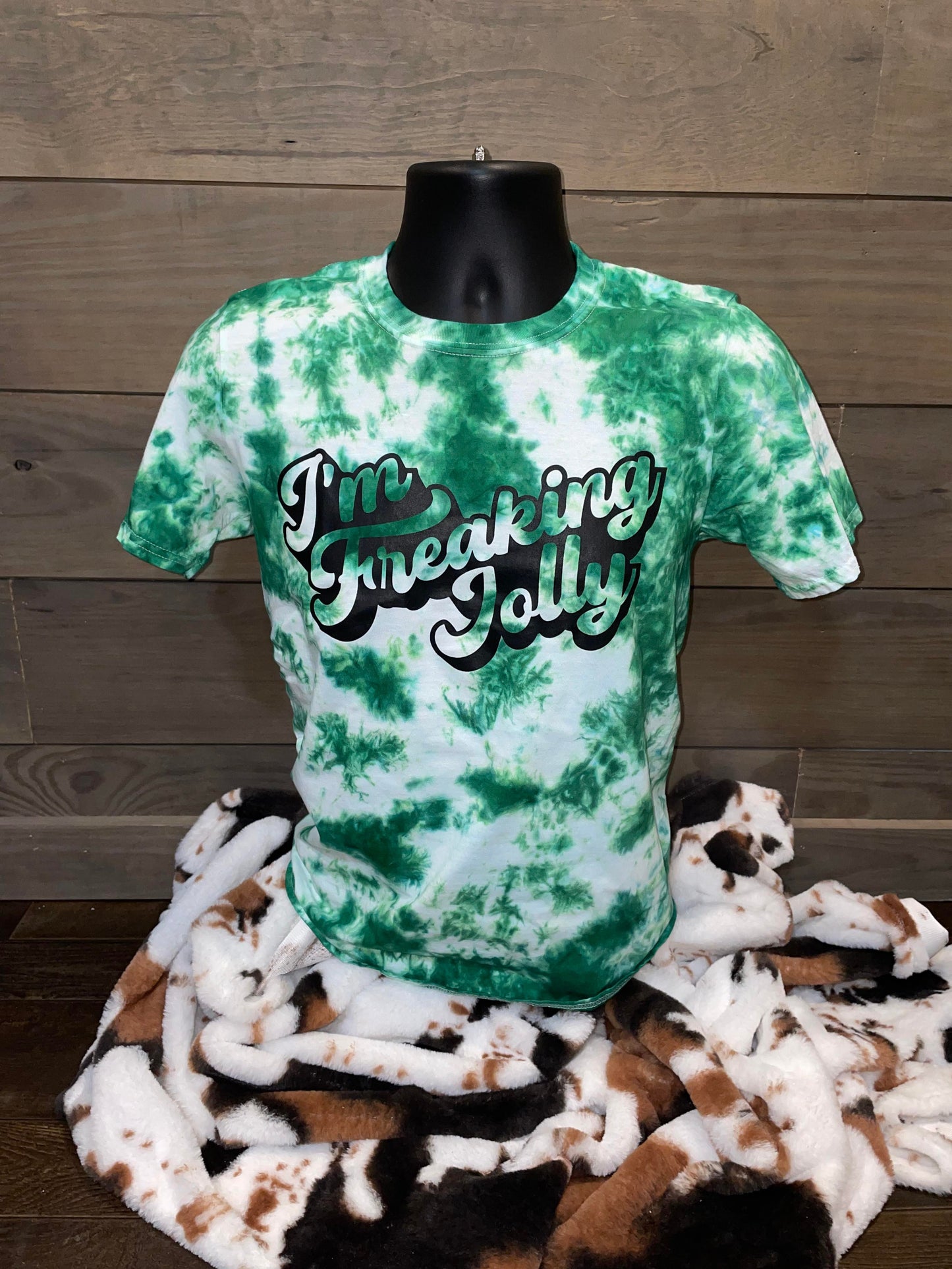I'm Freaking Jolly (Tie Dye) short sleeve t shirt