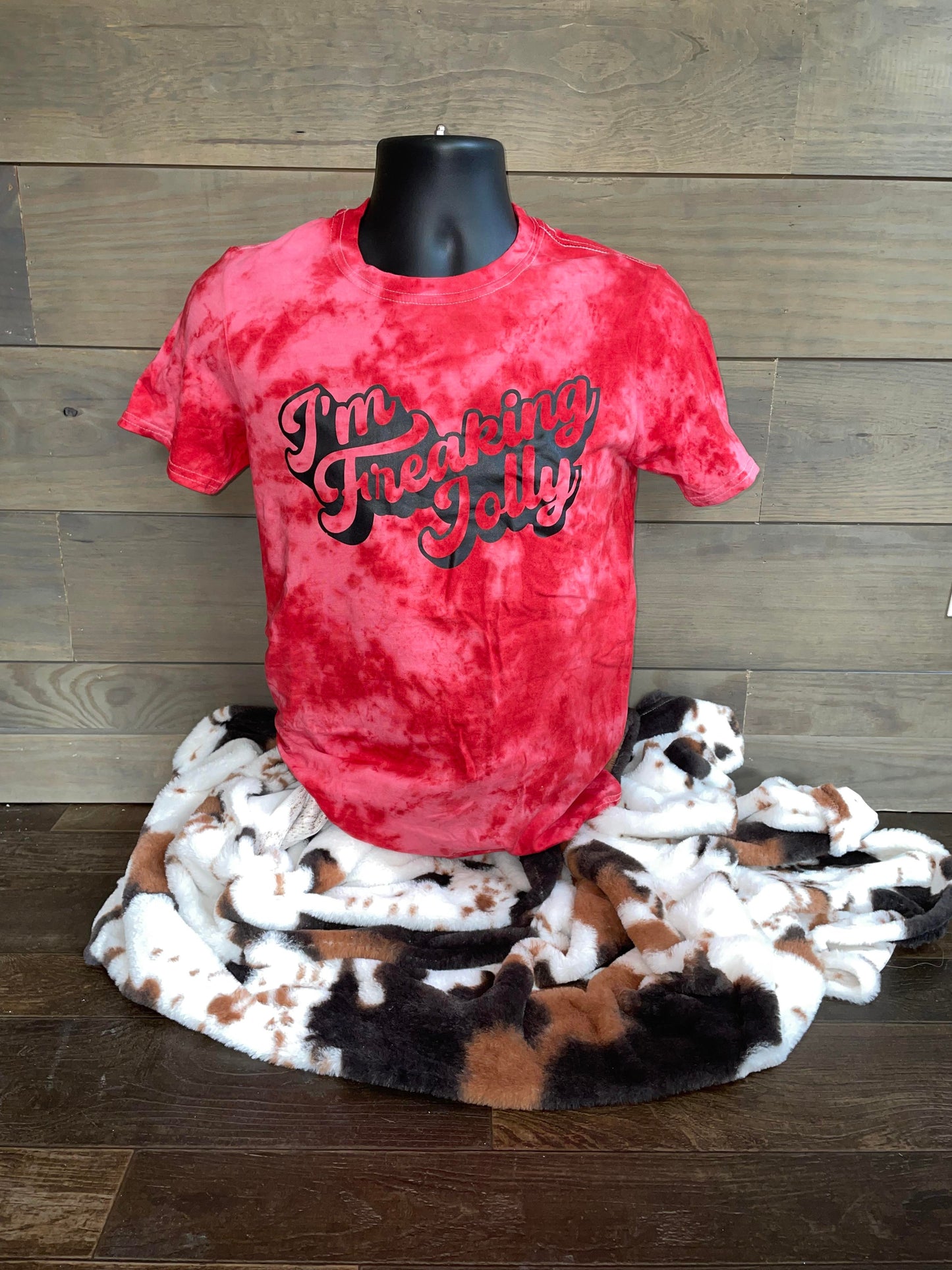 I'm Freaking Jolly (Tie Dye) short sleeve t shirt