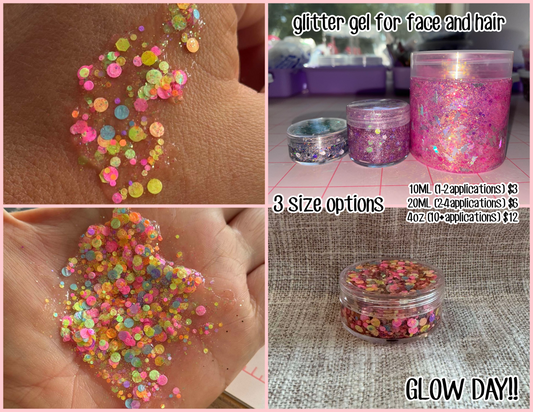 GLOW DAY glitter gel