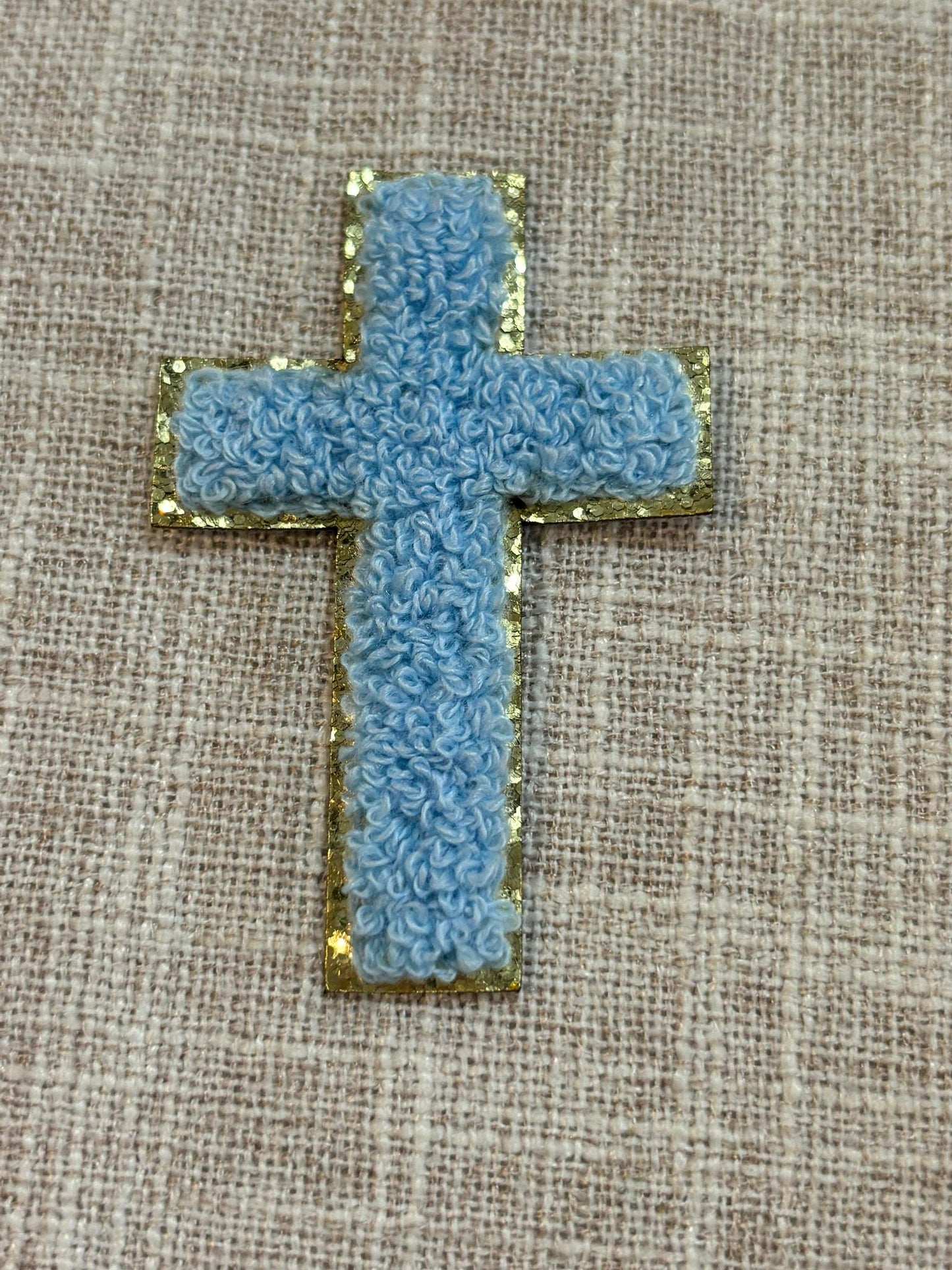 Cross chenille patch (hat patch)