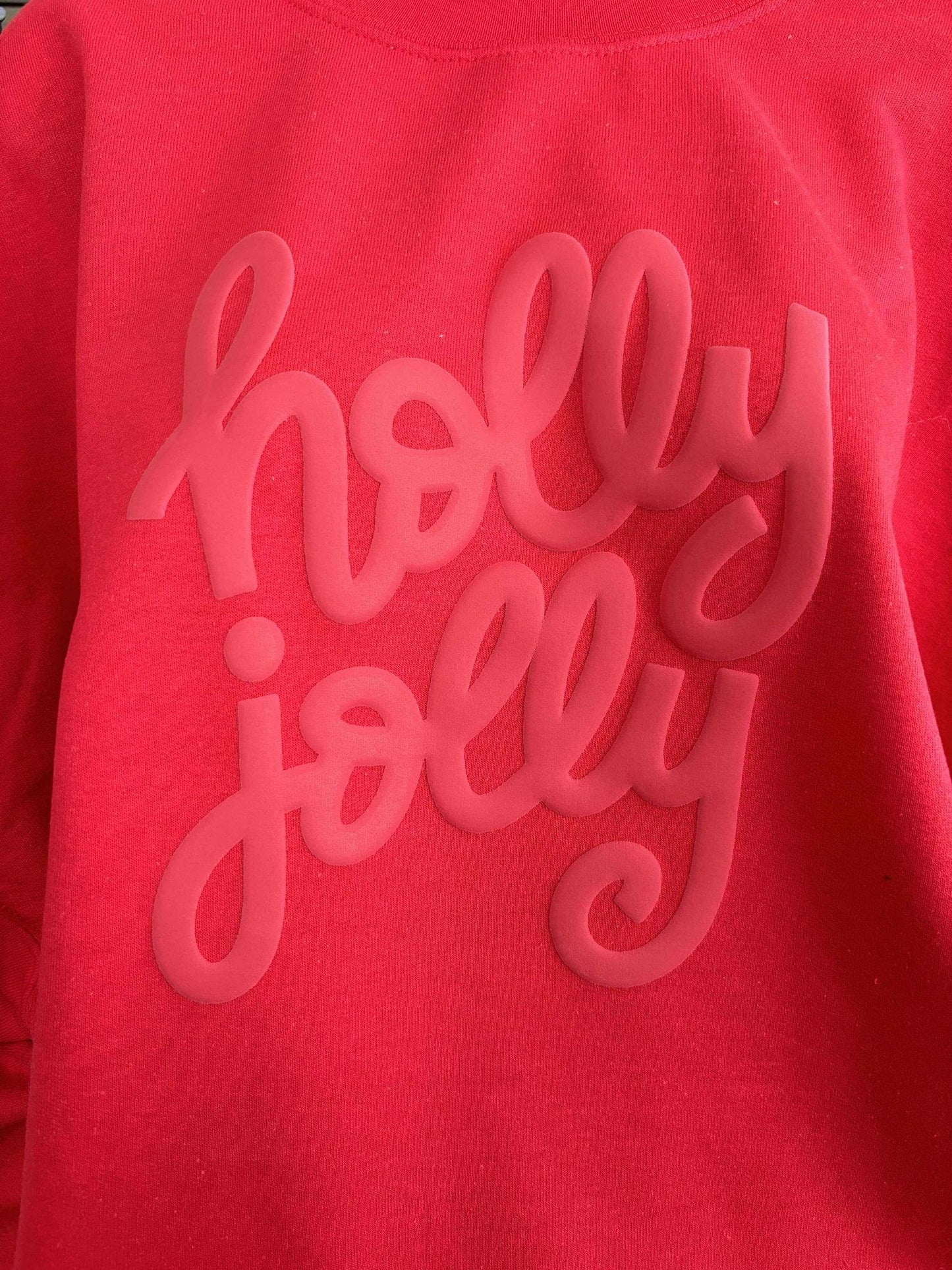 Holly Jolly PUFF crewneck