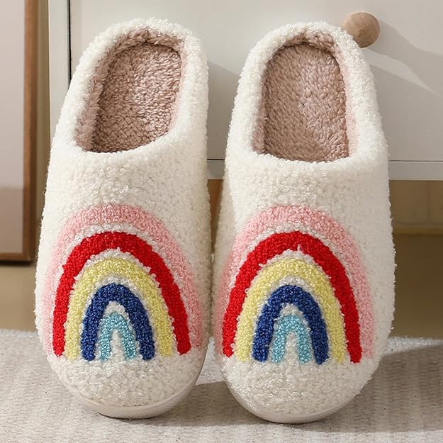 Rainbow slippers