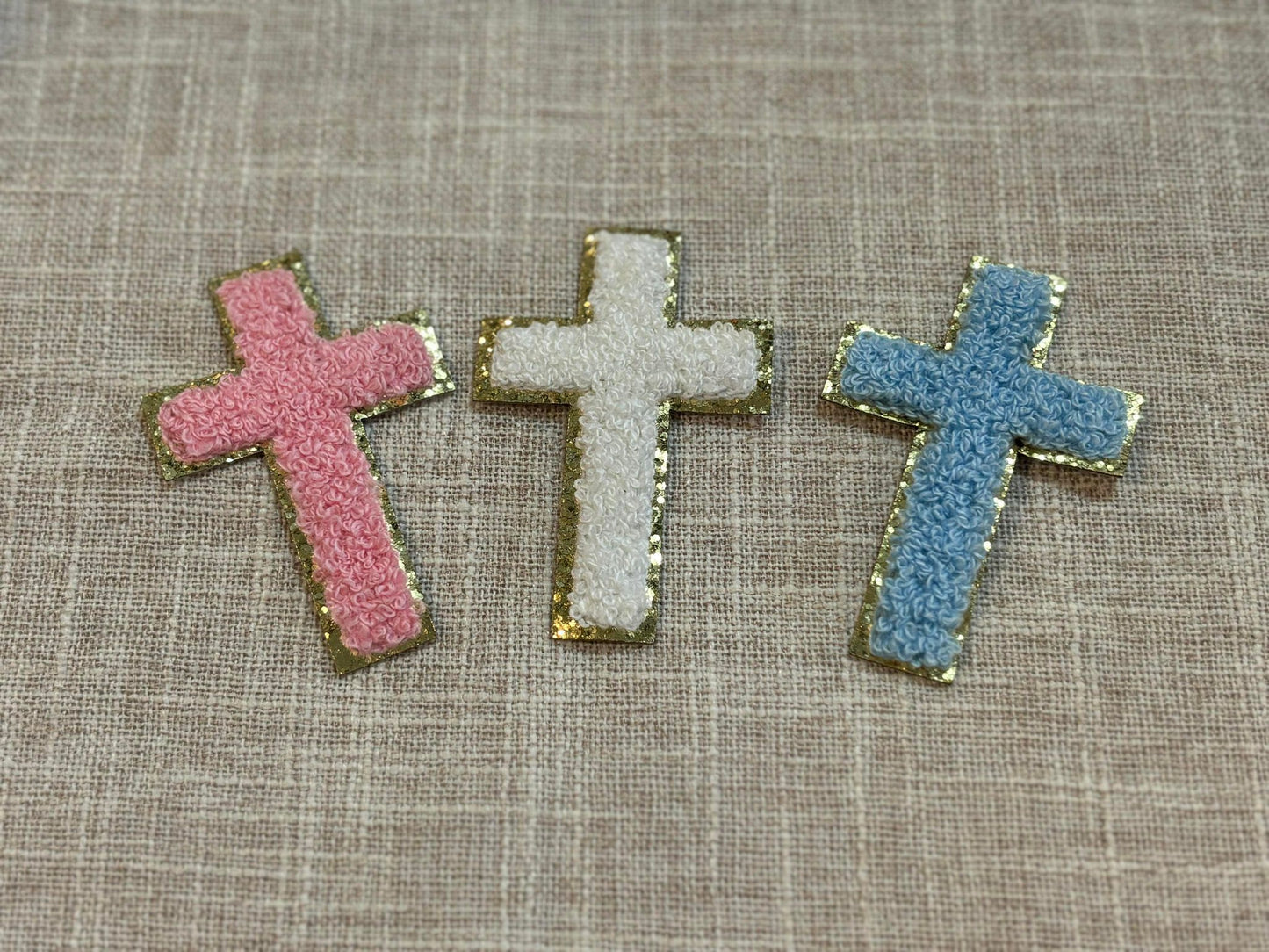 Cross chenille patch (hat patch)