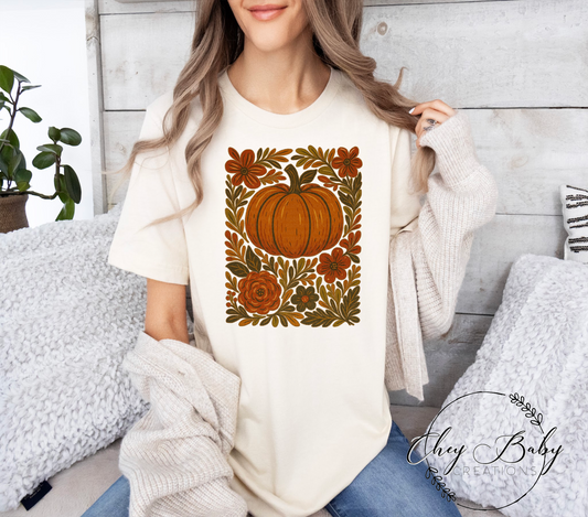 DTF retro fall floral
