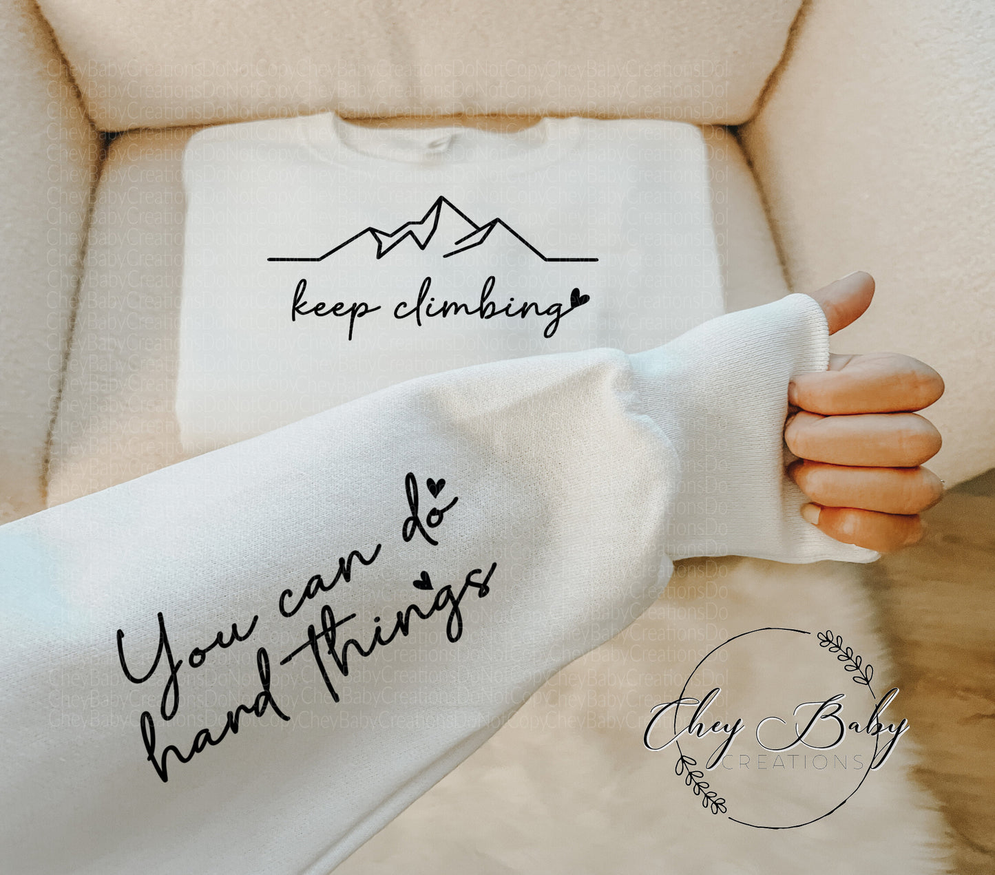 Keep Climbing (You Can Do Hard Things) full size and sleeve set