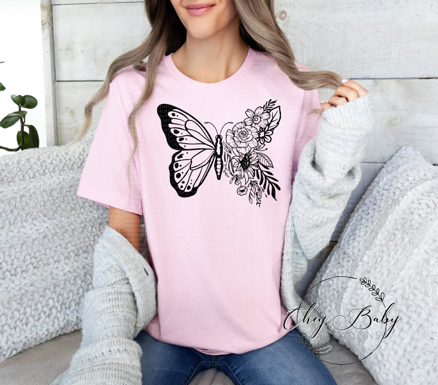 Floral butterfly