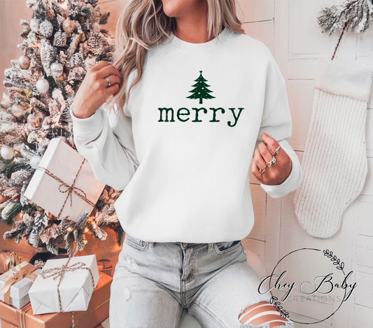 Merry (dark green ink)