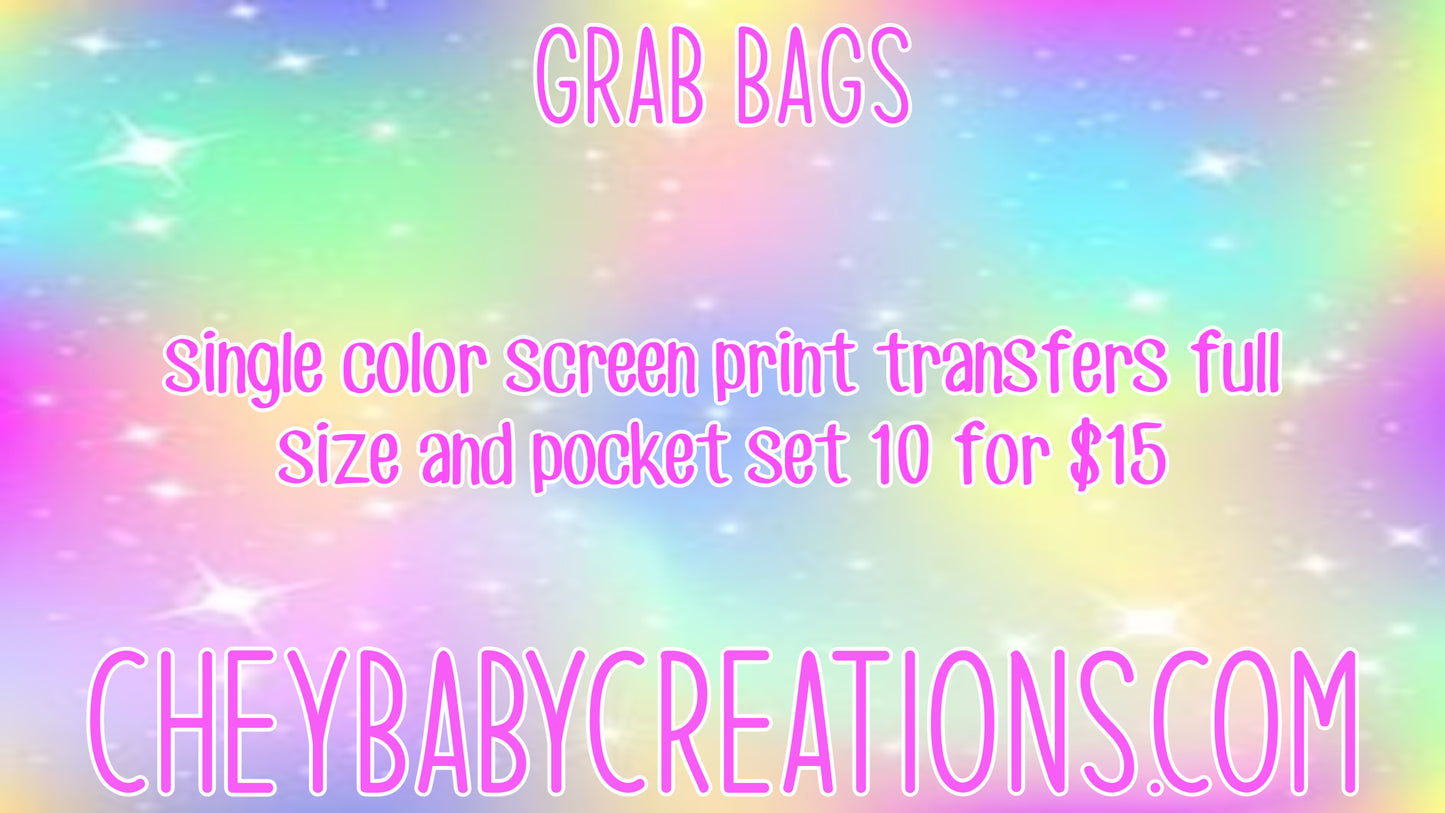 grab bag single color full size and pocket set 10/15