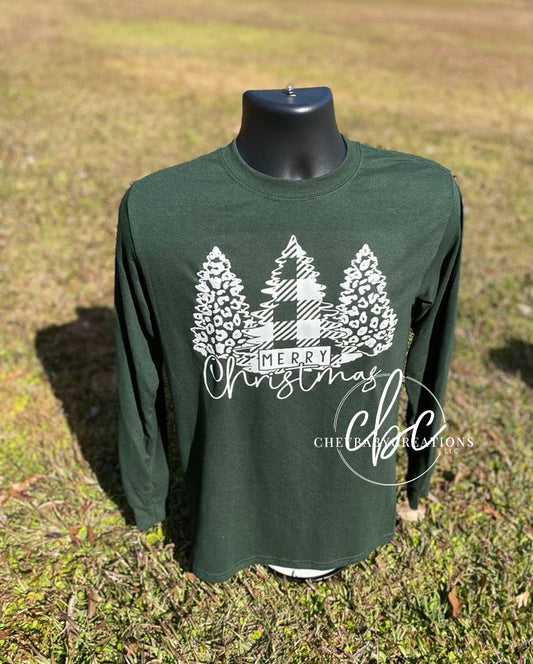 Merry Christmas tree Long sleeve t shirt