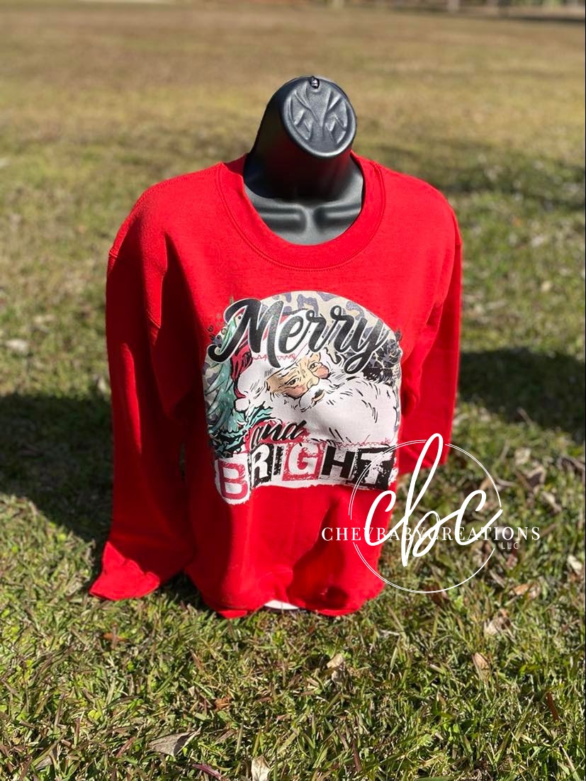 Merry and Bright crewneck sweatshirt